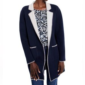 NIC + ZOE Cool Nights Reversible Knit Jacket Cardigan | Open Front